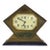 Antique Art Deco Bronze Boudoir Diamond Form Dresser Clock C1930 For Sale