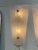 Pair of Modern Frosted Murano Glass Sconces For Sale - Image 4 of 6