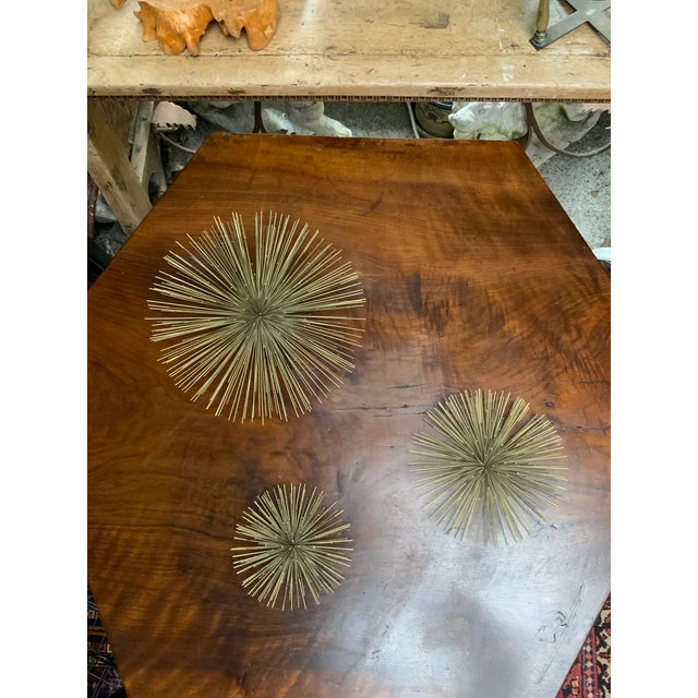 Mid-Century Modern Set of 3 Vintage Bronze Starburst Wall Sculptures in the Style of Curtis Jere For Sale - Image 3 of 9