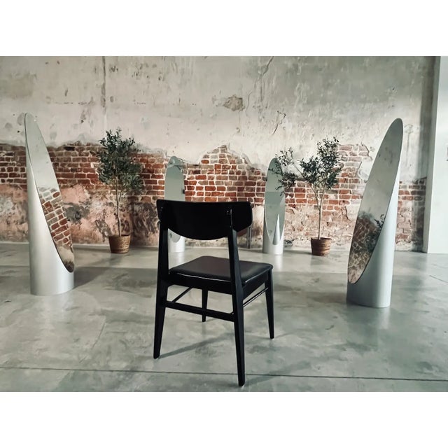 Arne Jacobsen 1960s Vintage Black Lacquered Danish Modern Chair For Sale - Image 4 of 11