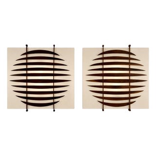 Mid-Century Modern Light Panels, Italy, 1960s, Set of 2 For Sale