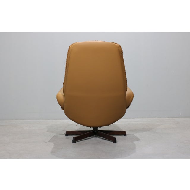 Mid-Century Modern MS86 Chair in Leather by Madsen & Schübel, 1960s For Sale - Image 3 of 10