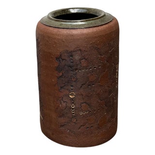 Mid-Century German Brutalist Studio Pottery Floor Vase by Elly & Wilhelm Kuch, 1960s For Sale