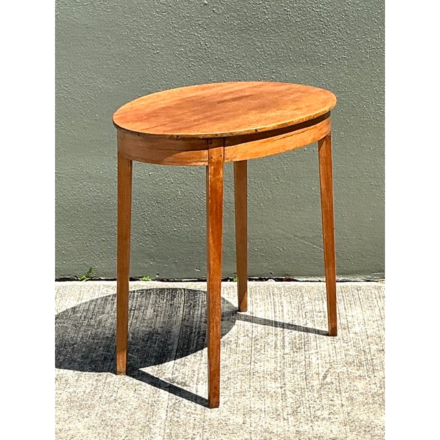 Contemporary Vintage Hand Made Shaker Side Table For Sale - Image 3 of 12