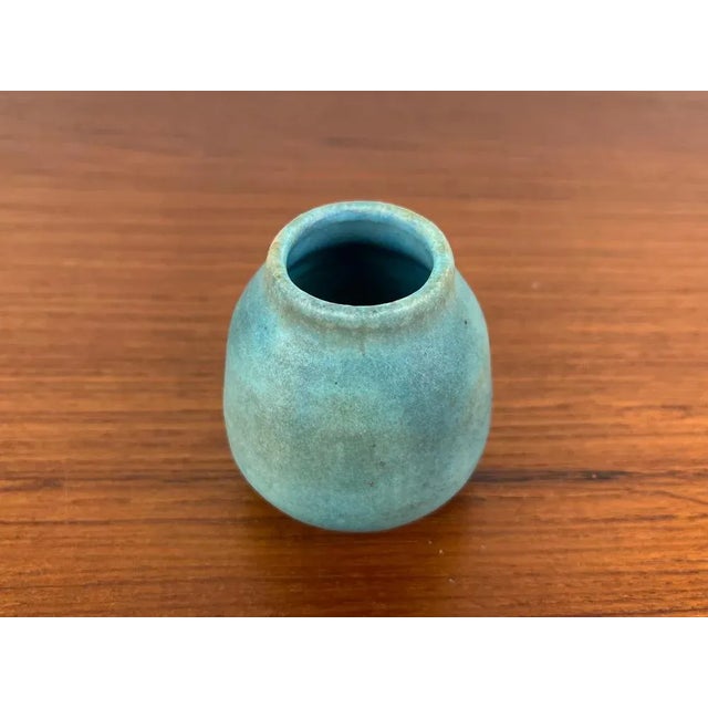 Mid-Century German Minimalist Studio Pottery Vase by Lu and Gerd Grove, 1964, in Very Good conditions. Designed 1960 to...