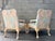 Pink A Pair of Palm Beach Regency Coastal Style Bergere Armchairs by Sherrill Furniture. Circa 1980s For Sale - Image 8 of 18