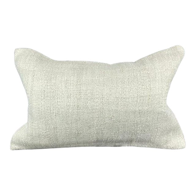 16 x 24 Hemp Pillow Turkish Cushion Natural White Pillow Cushion Cover For Sale