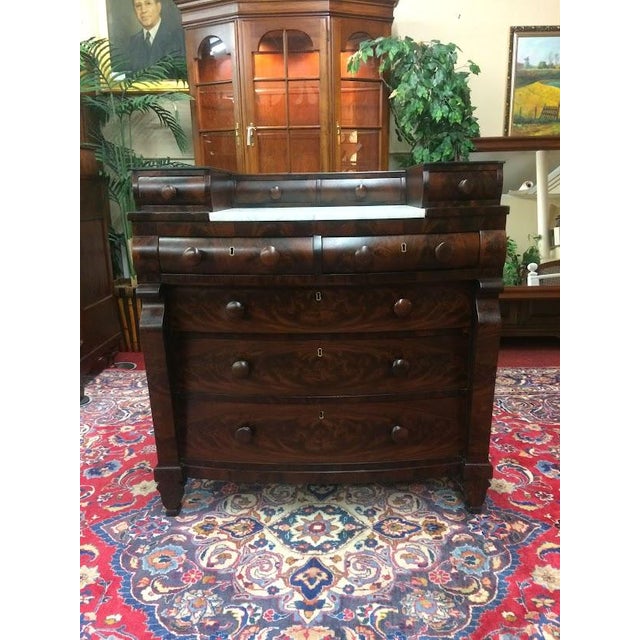 Antique Dresser, Mahogany Marble Dresser, Empire Period Furniture For Sale - Image 11 of 11