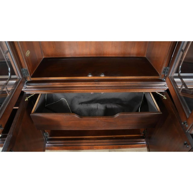 Drexel Heritage Vintage Breakfront For Sale - Image 13 of 14