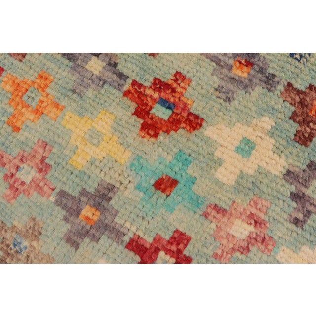 Modern Balochi Blue/Red Wool Rug - 3'4''x5'0'' For Sale In New York - Image 6 of 11