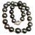 Traditional Diamond Tahitian Pearl 14k Gold Necklace Certified For Sale - Image 3 of 10