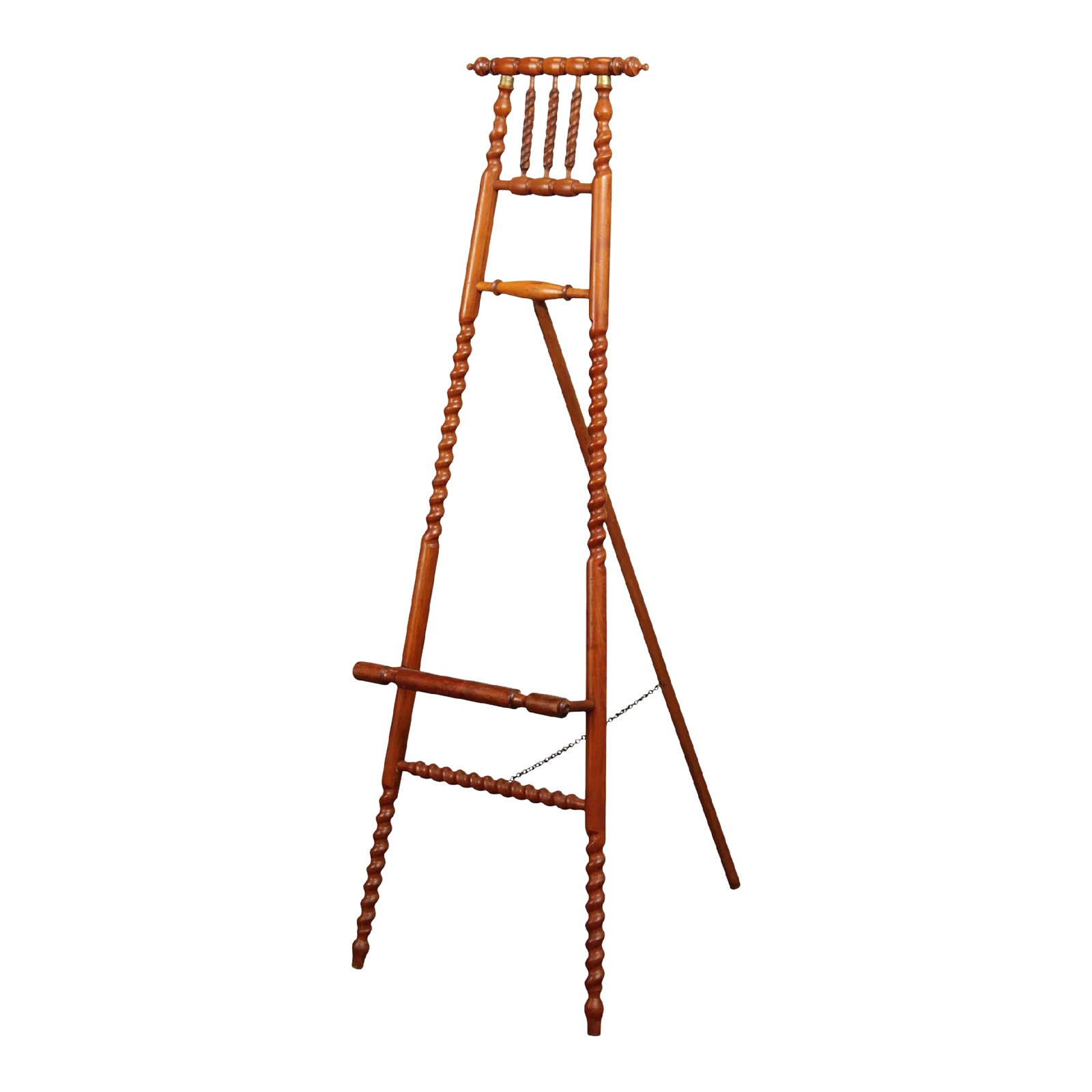 Victorian Turned Oak Display Easel | Chairish