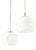 Mid-Century Opaline Pendant Lights by Peill & Putzler, 1960s, Set of 2 For Sale