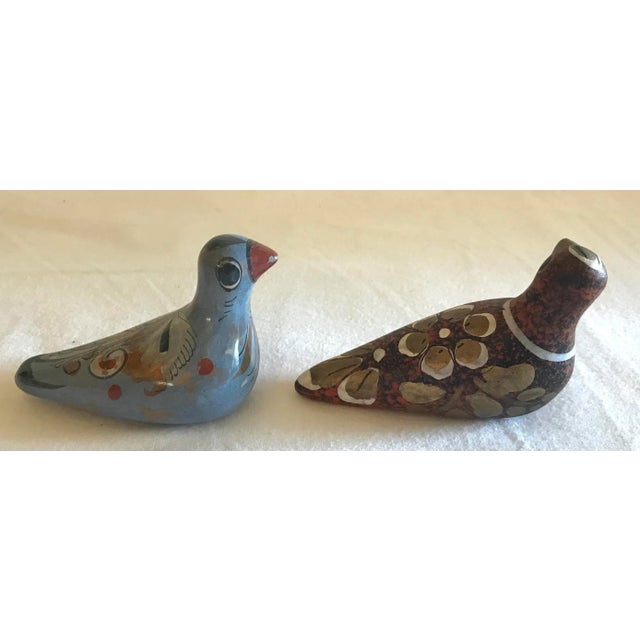 Ceramic Mexican Pottery Birds - a Pair For Sale - Image 7 of 9