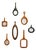 Perfect Day Mixed Colors Wall Mirrors by Oscar Maschera, Set of 7 For Sale