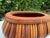 Vintage Rattan Cachepot With Decorative Wood Trim For Sale In Naples, FL - Image 6 of 12
