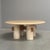 Round Travertine Coffee Table, 1970s For Sale - Image 4 of 13