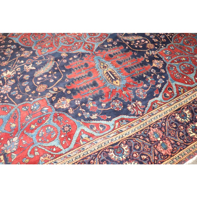 Traditional Antique Persian Meshed Square Rug no. 10971 For Sale - Image 10 of 12