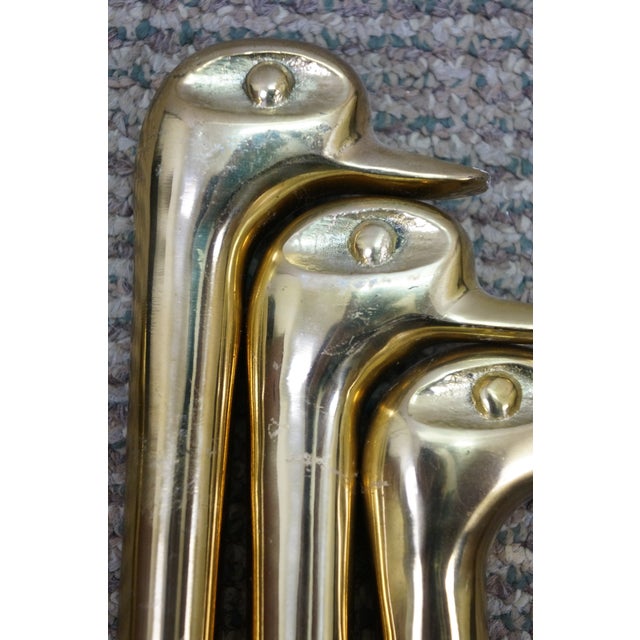 Vintage Brass Duck Goose Mallard Head Hearthware Fireplace Tool Set 32" For Sale - Image 14 of 14
