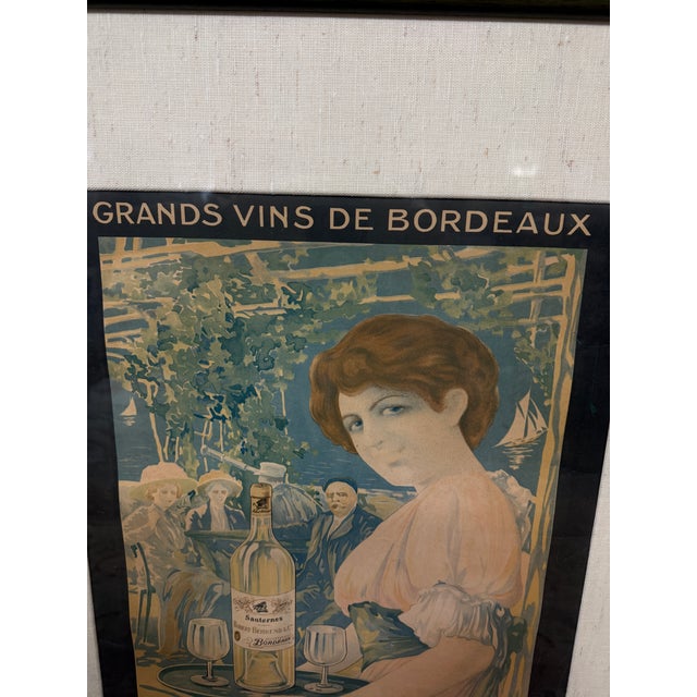 Early 20th Century Early 20th Century Belle Epoque Advertising Artwork, Framed For Sale - Image 5 of 12