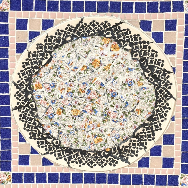 Wood Antique English Bamboo and Tile Table or Stand For Sale - Image 7 of 11