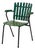 Green Metal & Wood Garden Armchair For Sale
