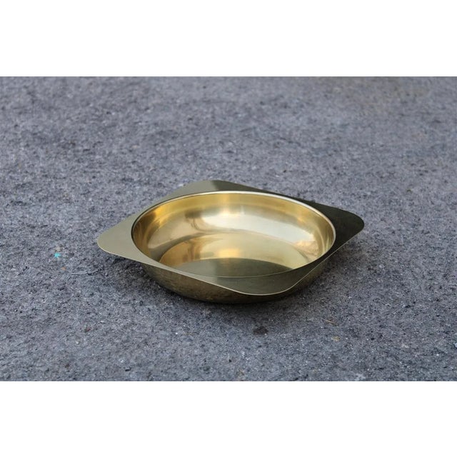 Italian Solid Brass Bowl, 1970s For Sale - Image 6 of 6