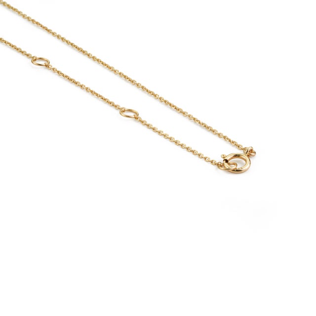 14k Yellow Gold 2.67ct Emerald-Cut Orange Sapphire Diamond Halo Station Necklace For Sale - Image 9 of 16