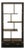 Asian Inspired Asymmetrical Dark Brown Shelving Display Cabinet Divider For Sale