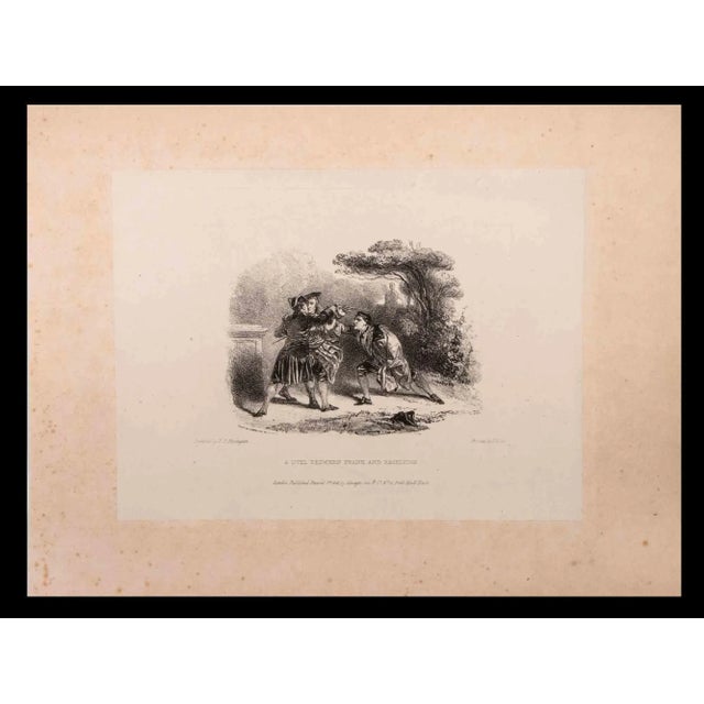 Richard Parks Bonington, A Duel Between Frank and Rashleigh, Lithograph, 1828 For Sale - Image 3 of 3