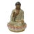 Chinese Ceramic Beige Color Sitting Buddha Amitabha on Lotus Statue For Sale