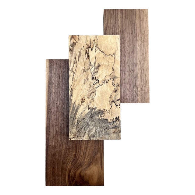 Spalted Tamarind & Walnut Wood Wall Sculpture "The Journey" For Sale