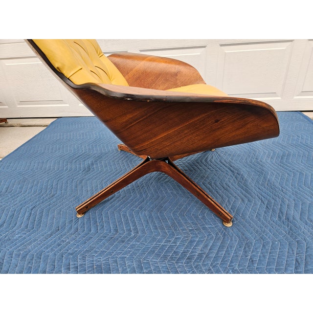 Wood George Mulhauser Mr. Chair and Ottoman For Sale - Image 7 of 18