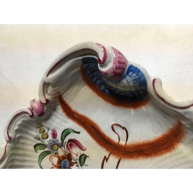 Porcelain Bowls with Pink Tulip Decor by Richard Ginori, Italy, 1750s, Set of 2 For Sale - Image 9 of 18