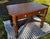 Wood Antique Tiger Oak Library Table / Desk – Bailey, Jones & Co., Jamestown, n.y. For Sale - Image 7 of 8