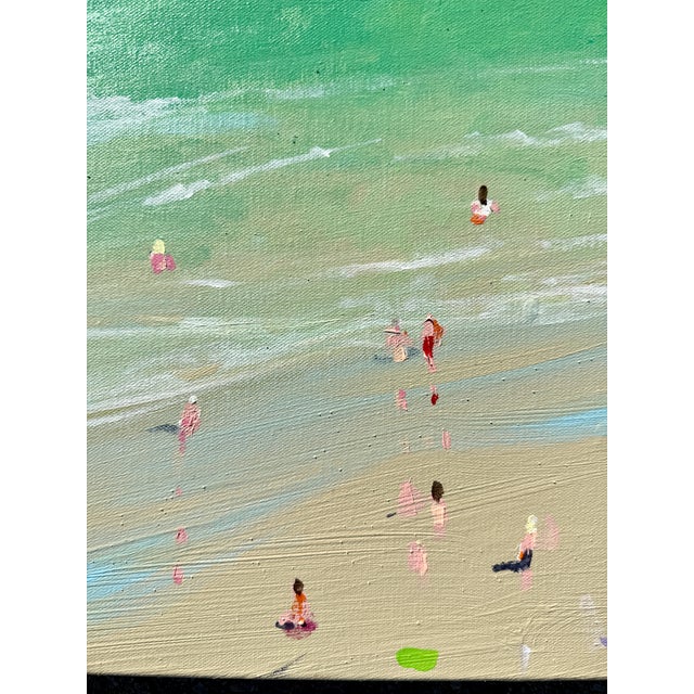 Blue "Florida Boat Day" Acrylic on Canvas by Joe Davis For Sale - Image 8 of 13