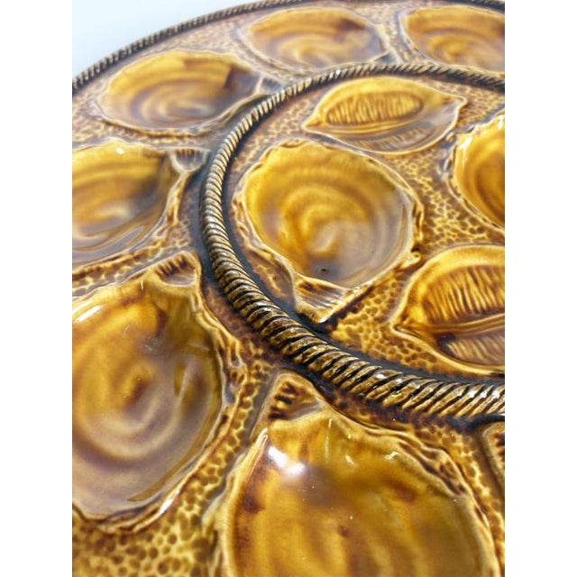 Brown Oyster Dish, France, 20th Century For Sale - Image 12 of 14