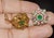Late 20th Century Natural 4.89cts Diamond, Emerald & Pink Tourmaline 18k Gold Floral Earrings, Pair For Sale - Image 9 of 12