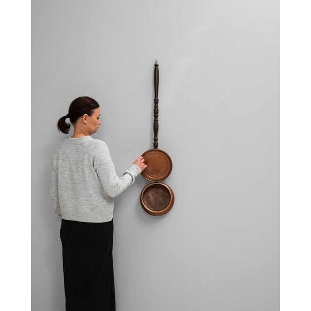 19th Century French Copper Bed Warmer For Sale - Image 17 of 18