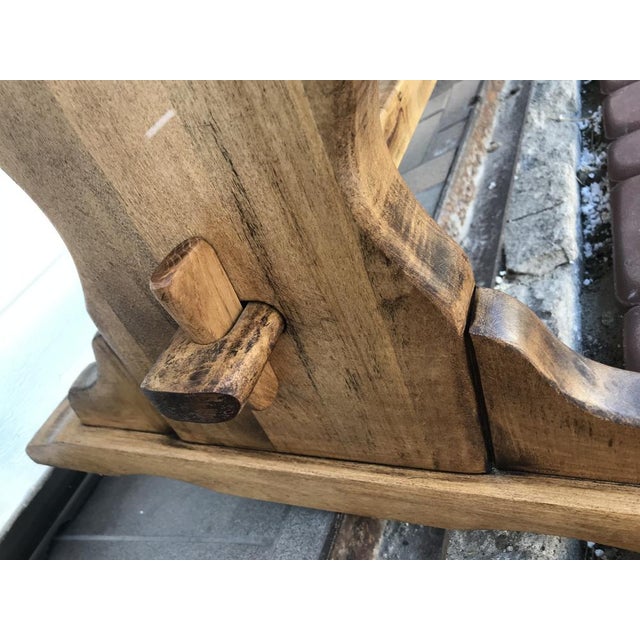 Oak Veneer and OSB Dining Table, 1970s For Sale - Image 4 of 18