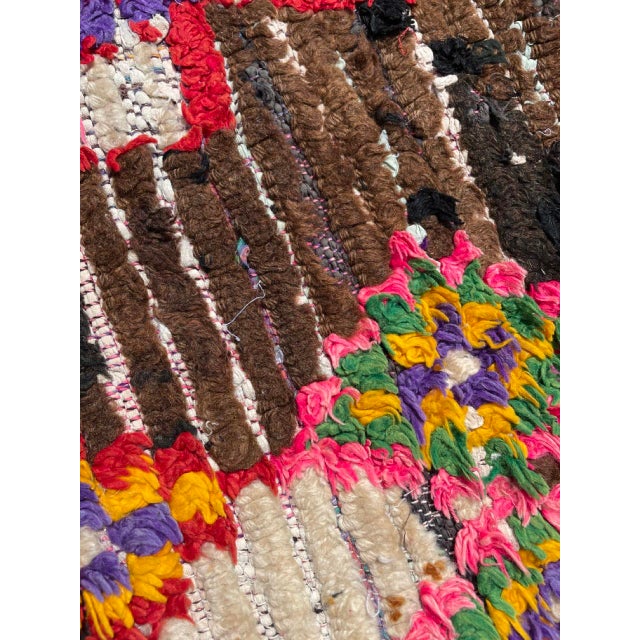 1980s 1980s Mid-Century Vintage Berber Moroccan Boucheruite Rug For Sale - Image 5 of 11