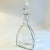 Crystal Decanter with Etched Crown and Faceted Stopper For Sale - Image 4 of 11
