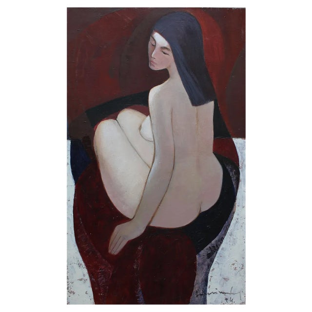 Laimdots Murnieks, Seated, 1974, Oil on Canvas For Sale