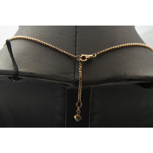 2020s David Yurman 18k Solid Yellow Gold Rolled Box Link Necklace For Sale - Image 5 of 6