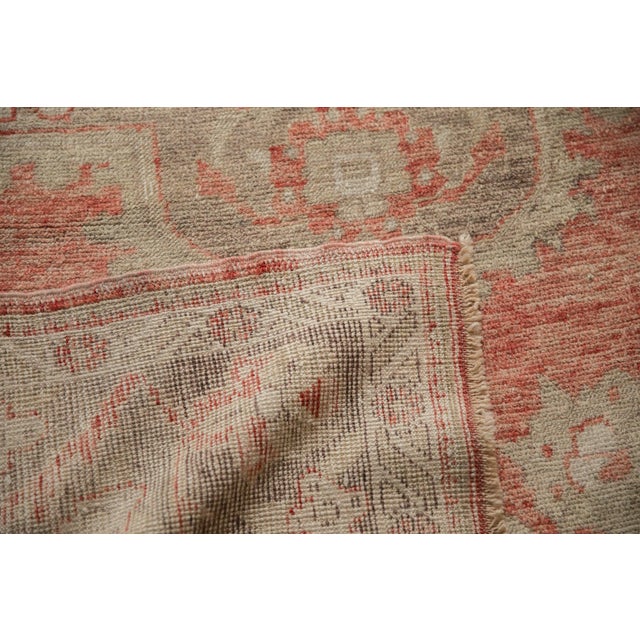 1960s Vintage Distressed Oushak Carpet - 7'5" x 11'6" For Sale - Image 5 of 11