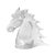Beautifully blown glass bust of a noble horse. Age appropriate wear. Measurements: 3"W x 9"D x 8.75"H