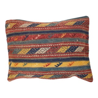 Striped Vintage Kilim Pillow For Sale