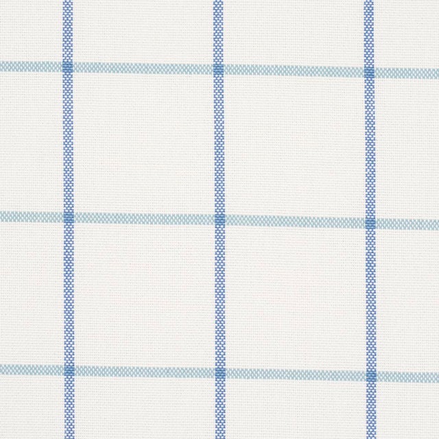Contemporary SAMPLE - Schumacher X Mark D. Sikes Frannie Windowpane Fabric In Cobalt For Sale - Image 3 of 4
