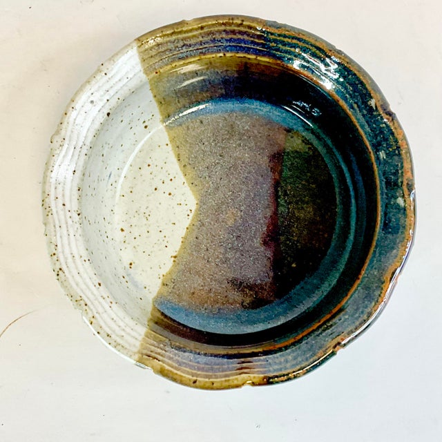 Folk Art 1990s Vintage Boho Chic Americana Folk Art Studio Pottery Bowl by Lara For Sale - Image 3 of 9