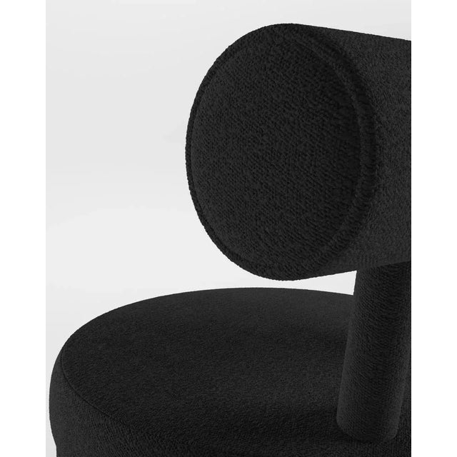 Collector Moca Bar Chair in Boucle Black by Studio Rig, in New conditions. Designed from 2000